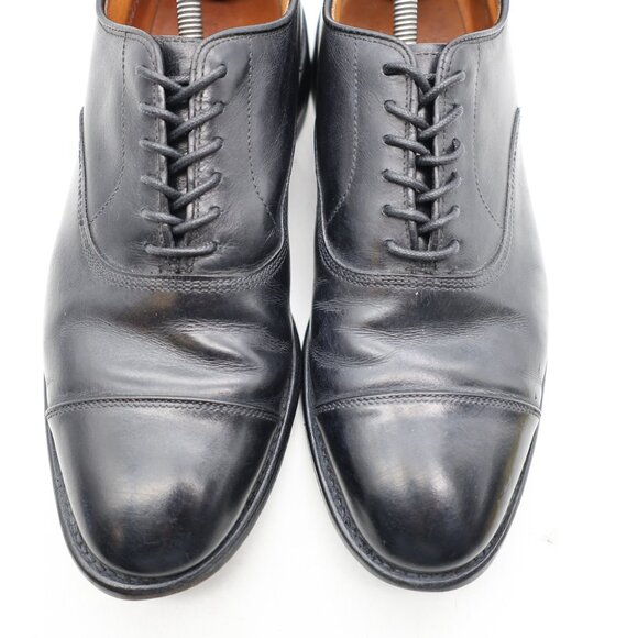 Allen Edmonds Park Avenue Men's 9.5 E Cap Toe Oxford Dress Black Leather USA - Picture 11 of 15